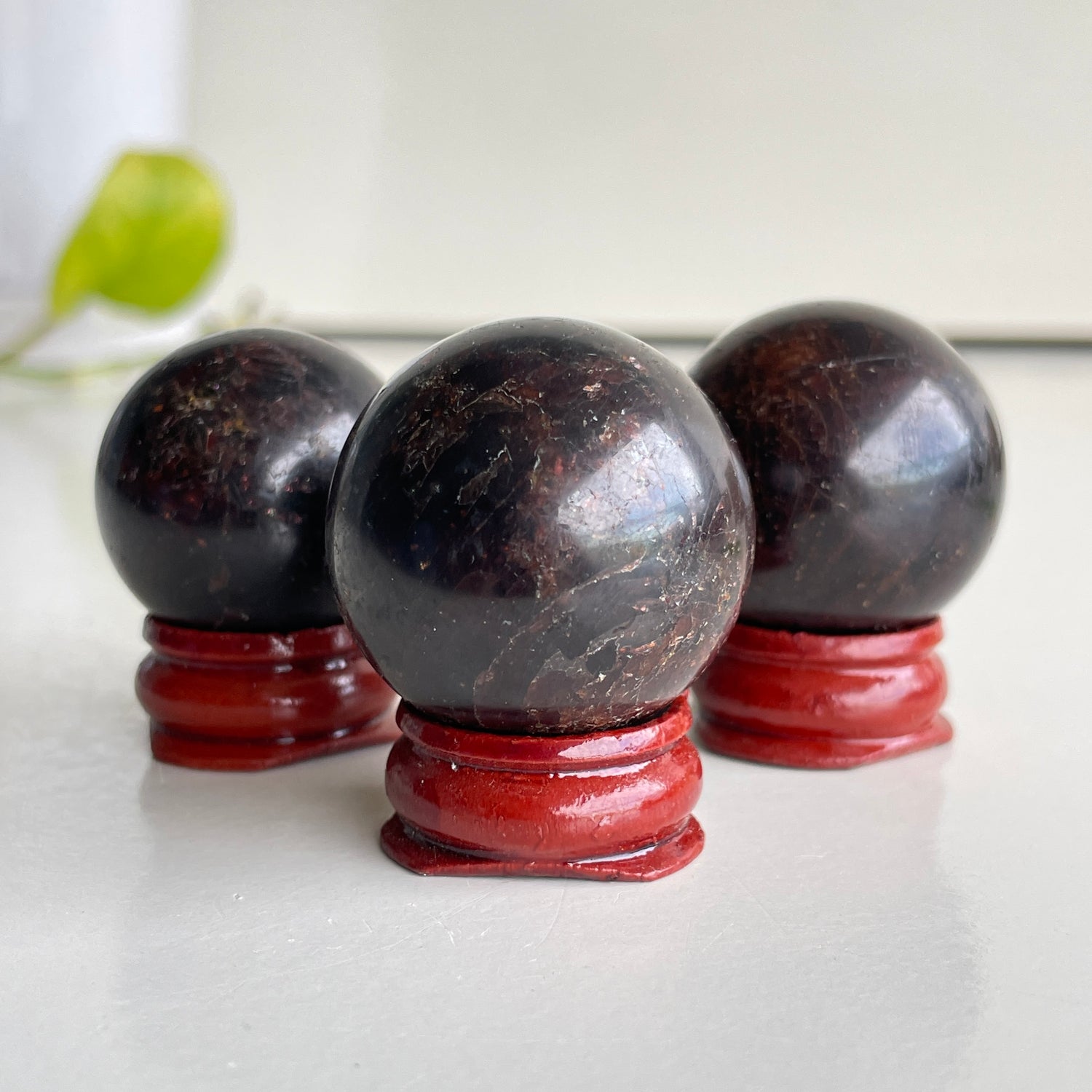 Brazilian Garnet Sphere Medium