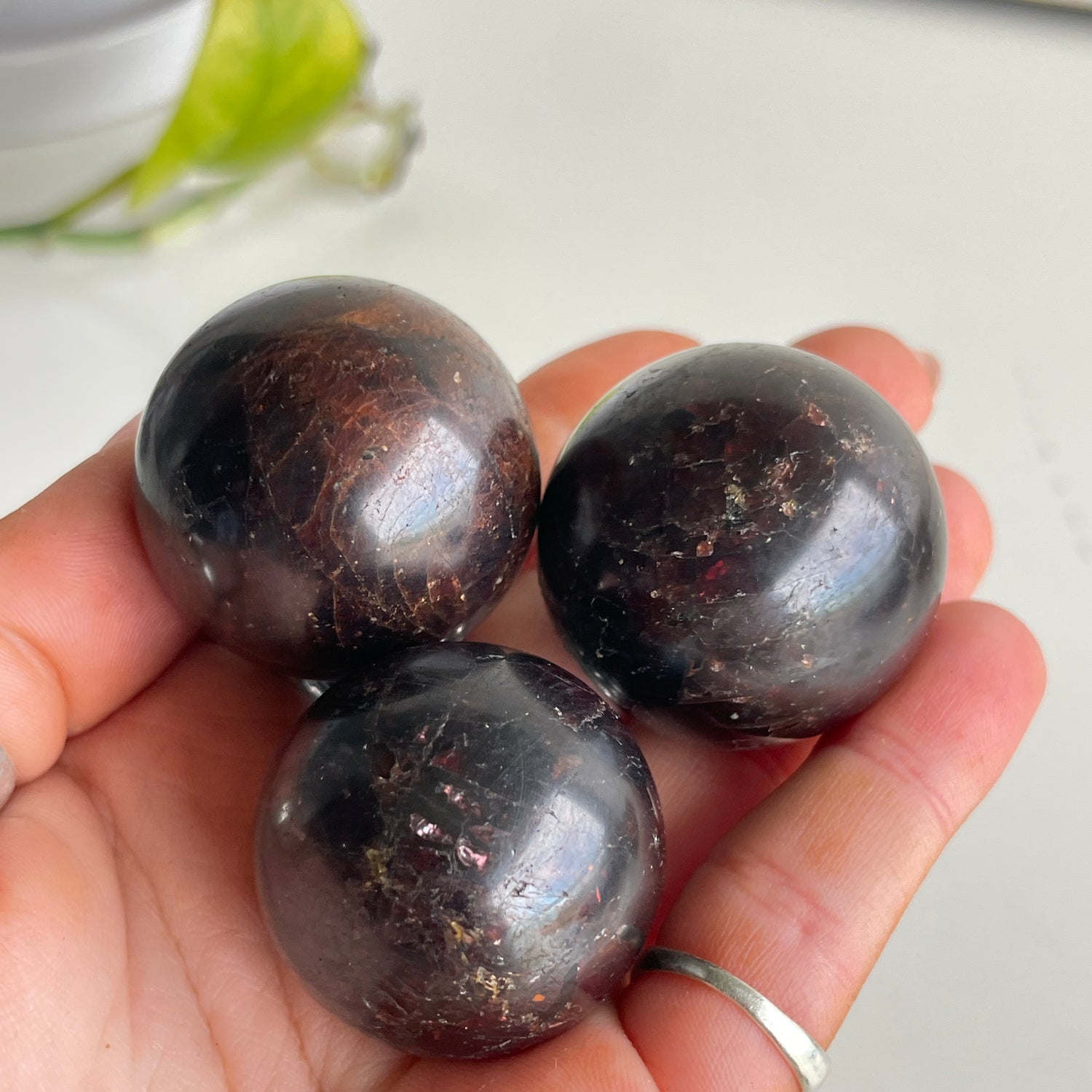 Brazilian Garnet Sphere Medium