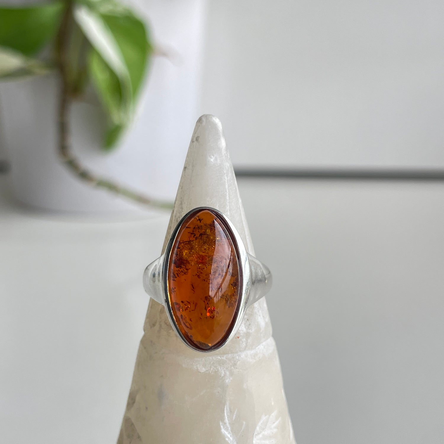 Amber Marquise Ring Sz7.5