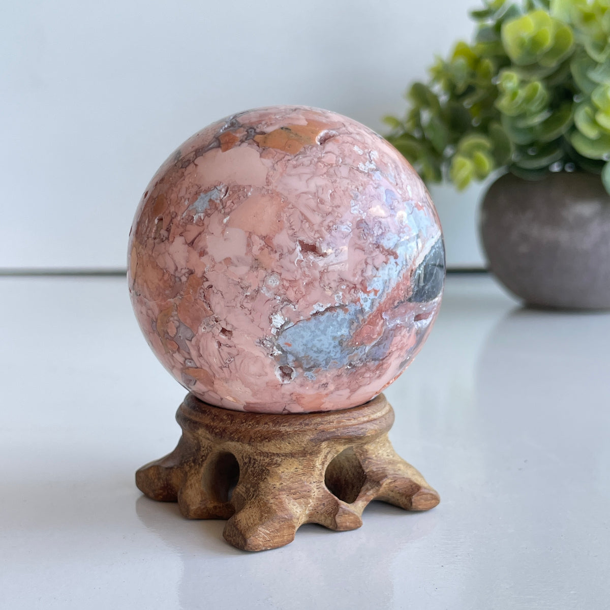 Pink Agate Sphere 5.8cm