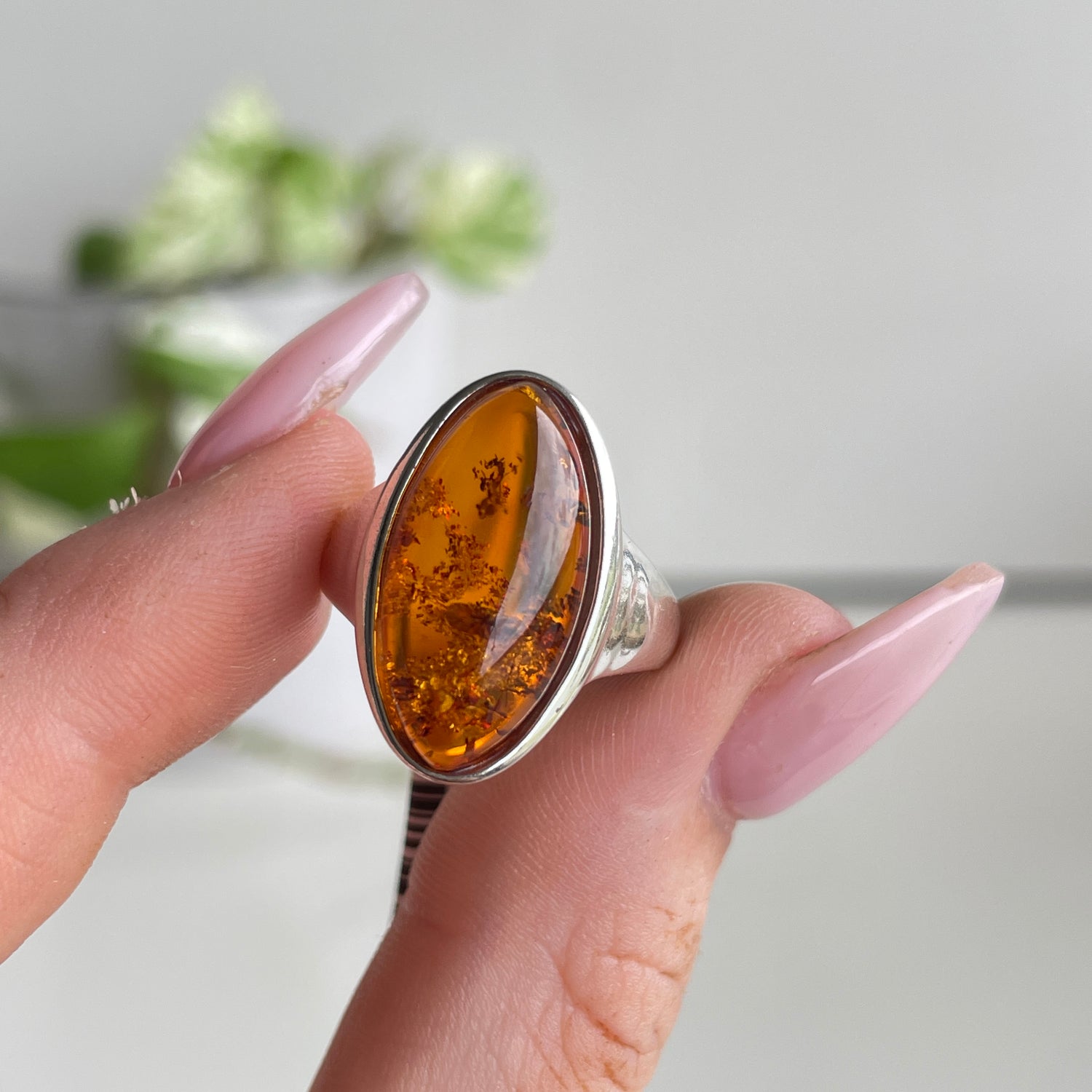 Amber Marquise Ring Sz7.5