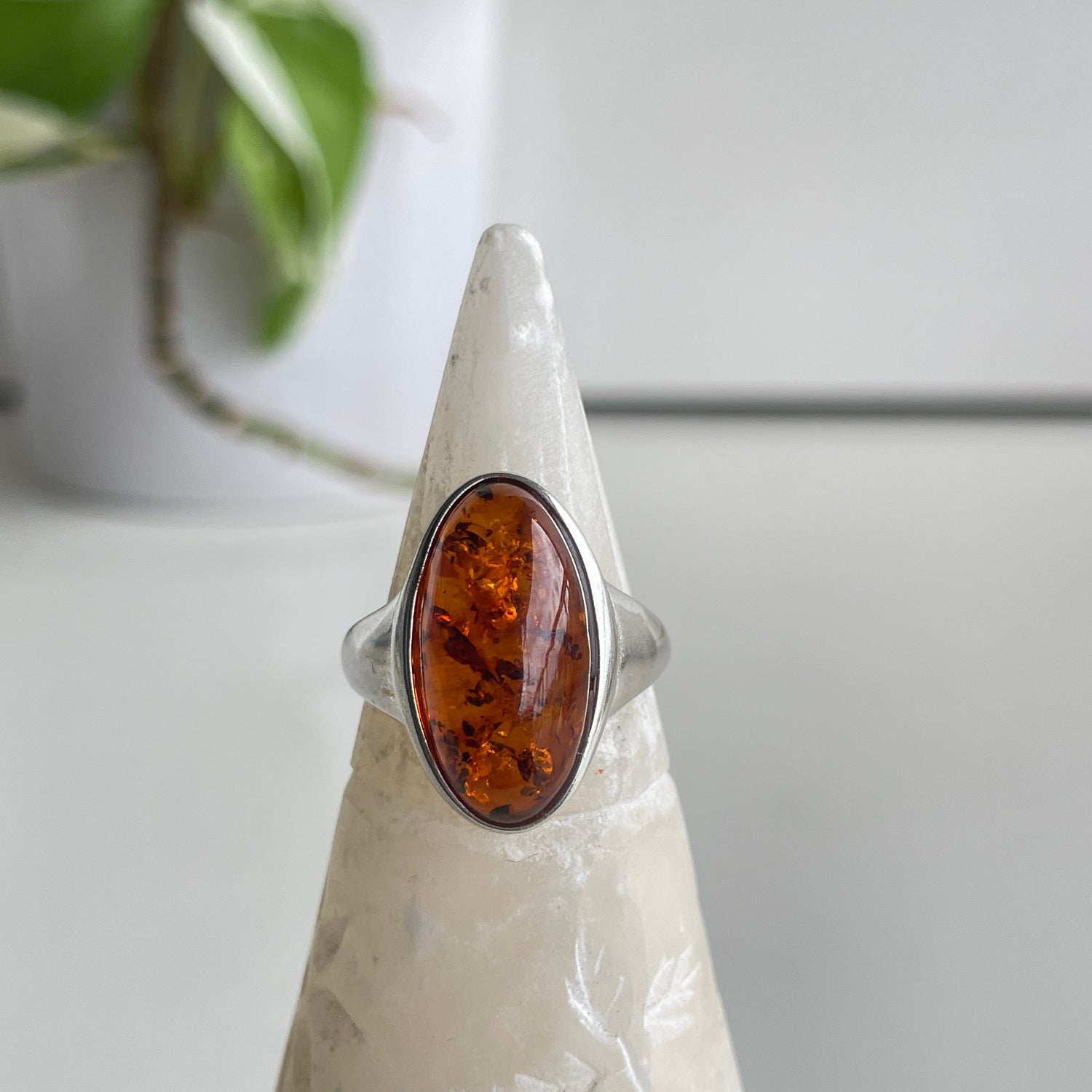 Amber Marquise Ring Sz8