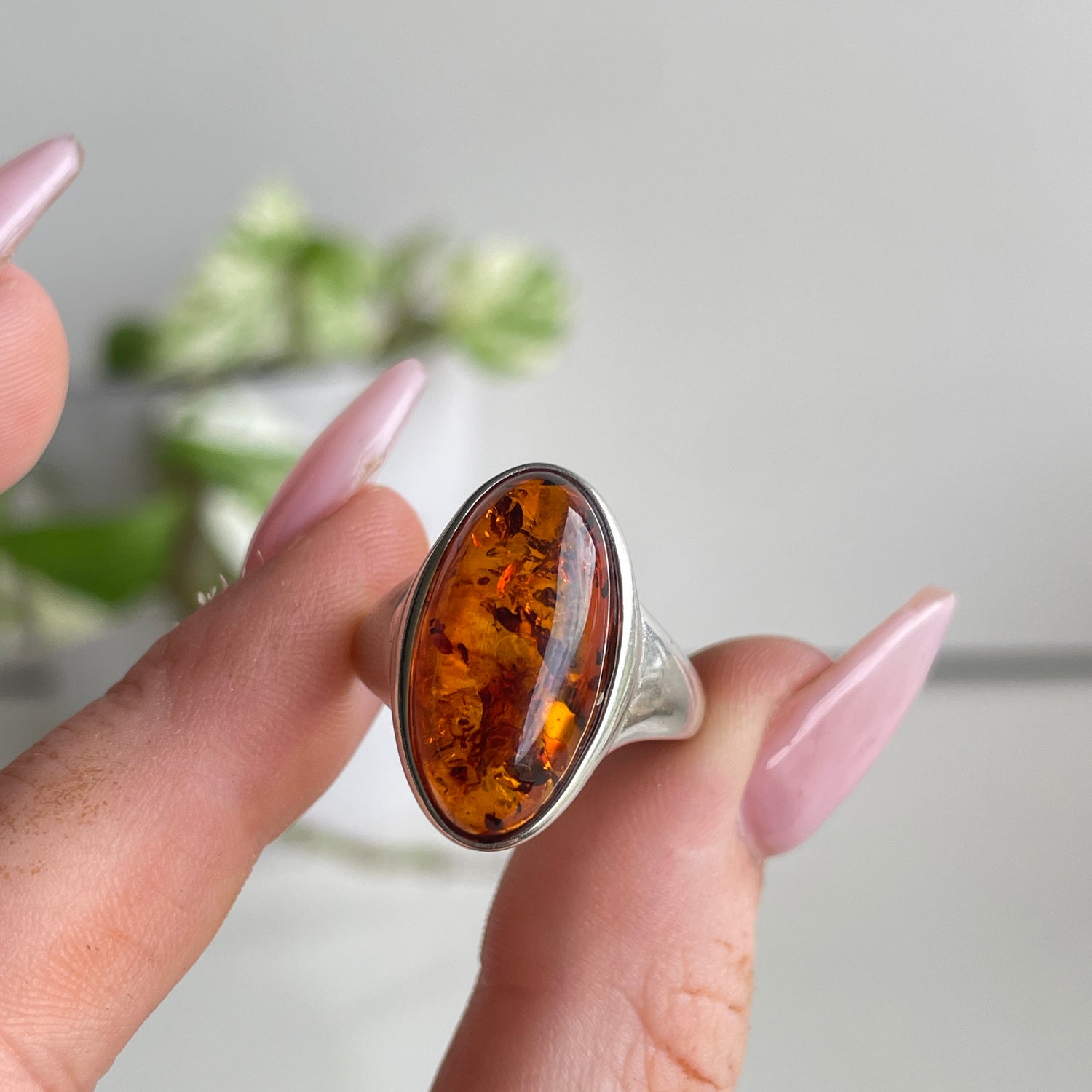 Amber Marquise Ring Sz8