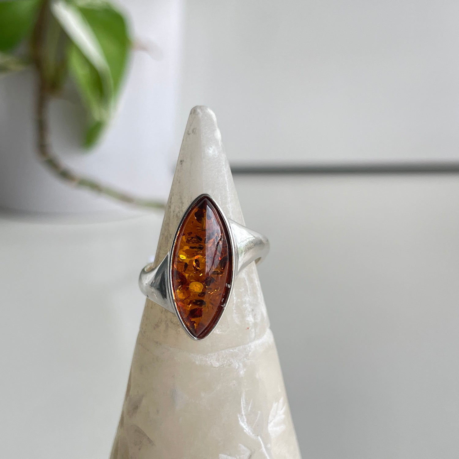 Amber Marquise Ring Sz7
