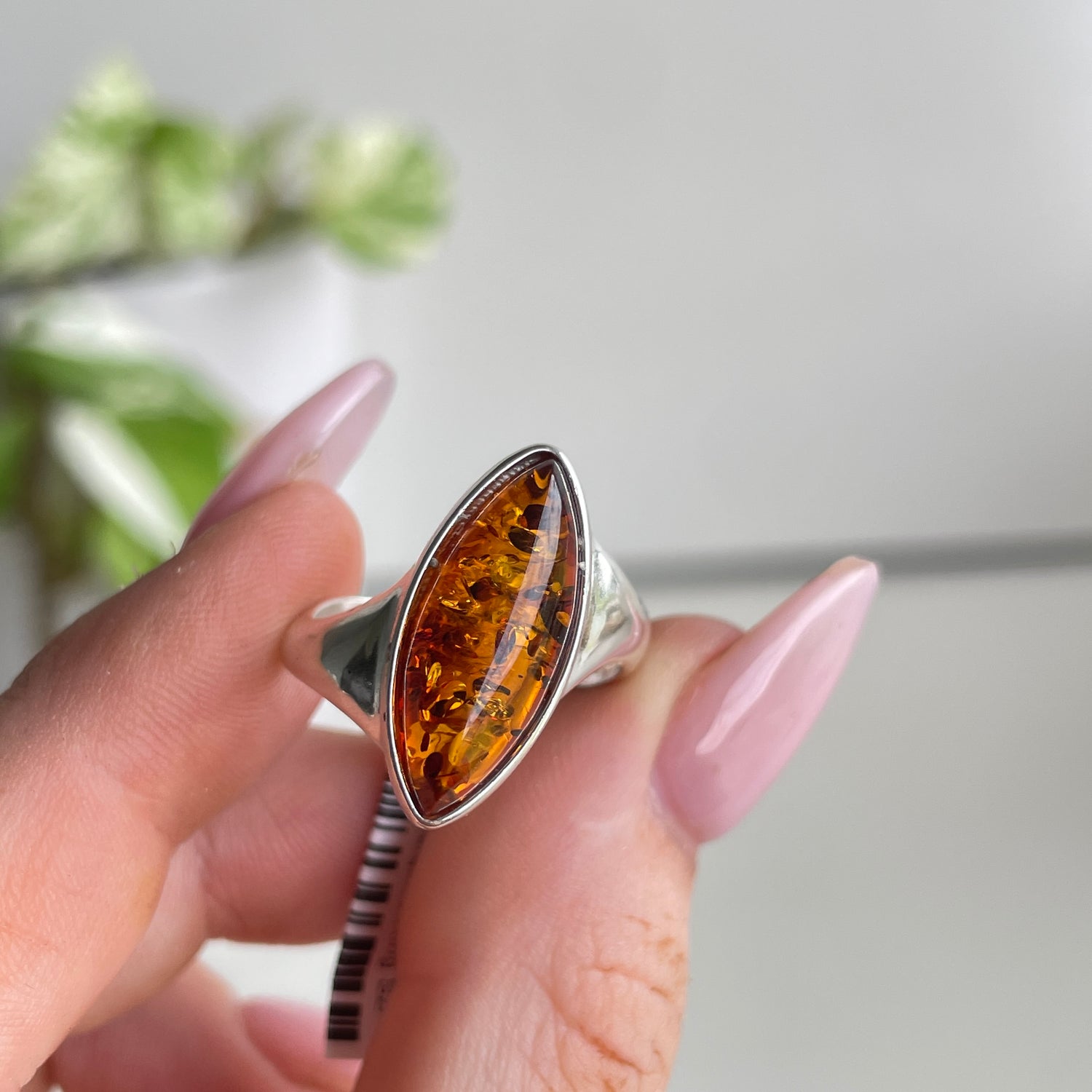 Amber Marquise Ring Sz7