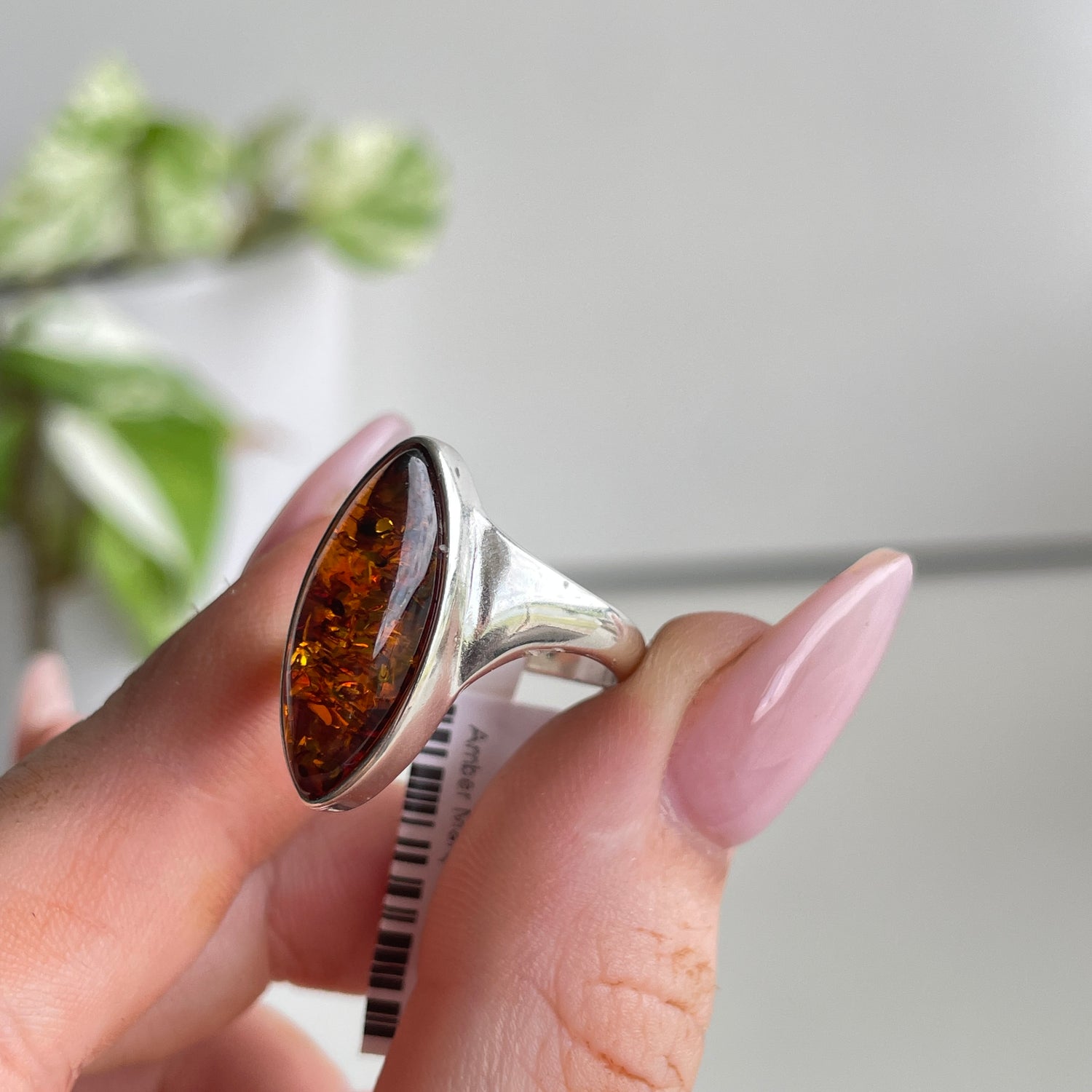 Amber Marquise Ring Sz7