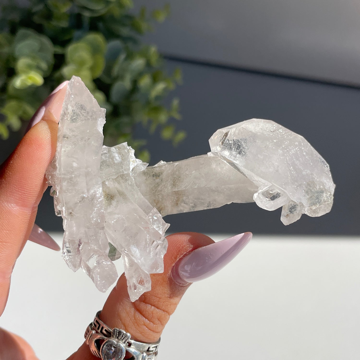 Lemurian Quartz Cluster 52g