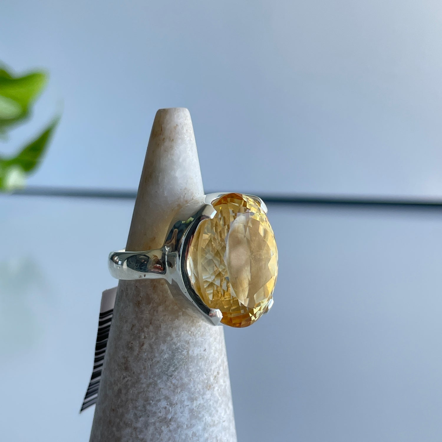 Citrine Oval Ring Sz8