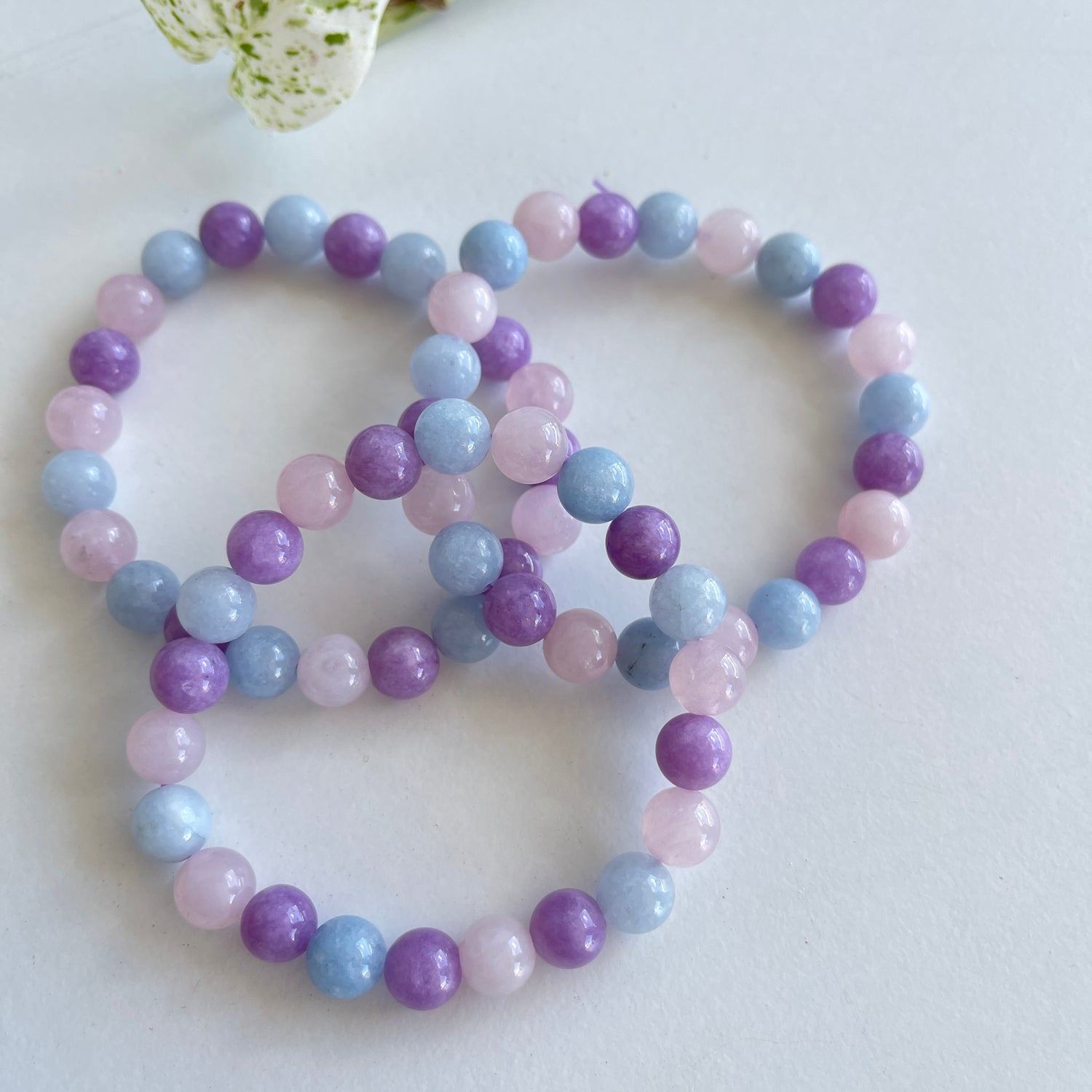 Aquamarine Amethyst Rose Quartz Bracelet