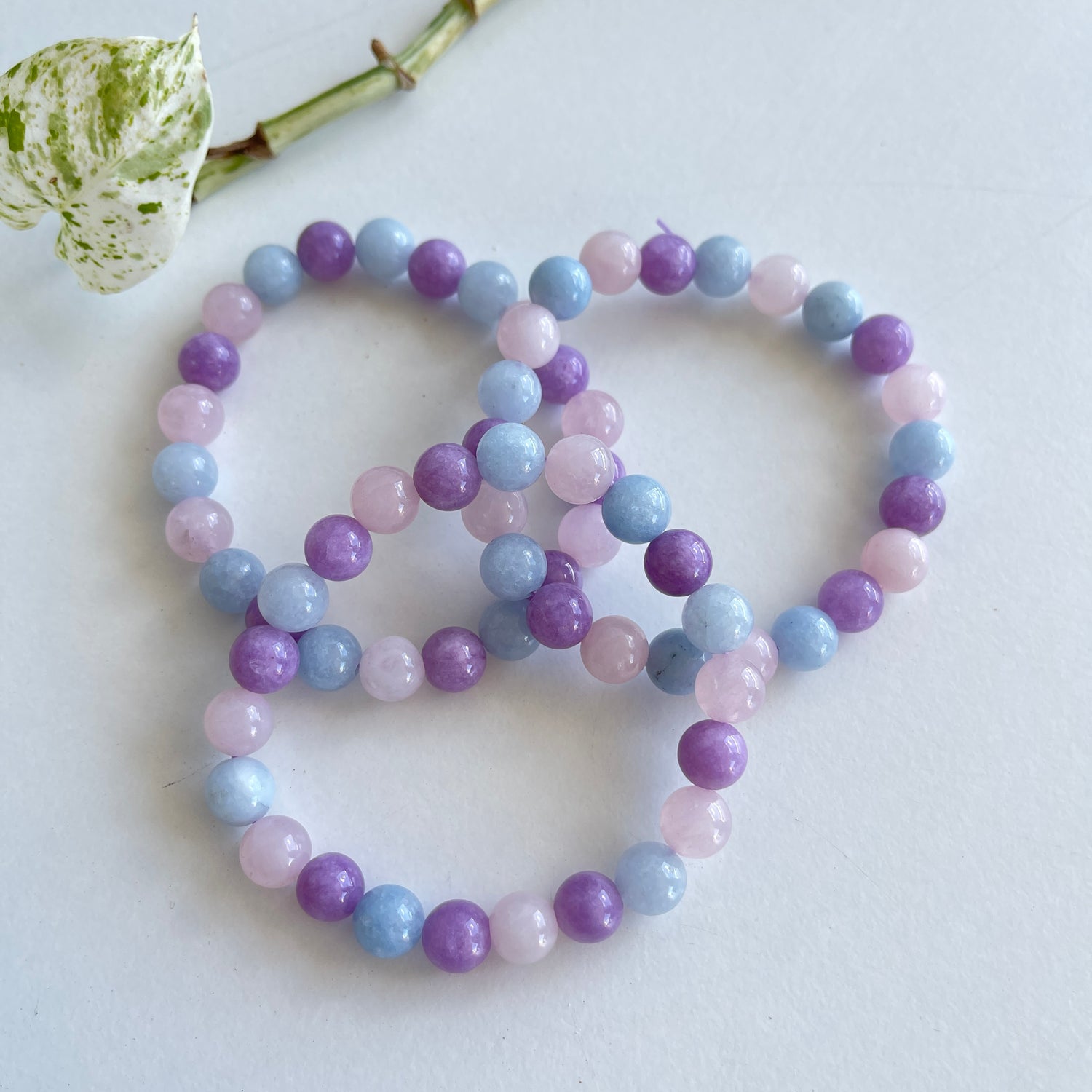 Aquamarine Amethyst Rose Quartz Bracelet
