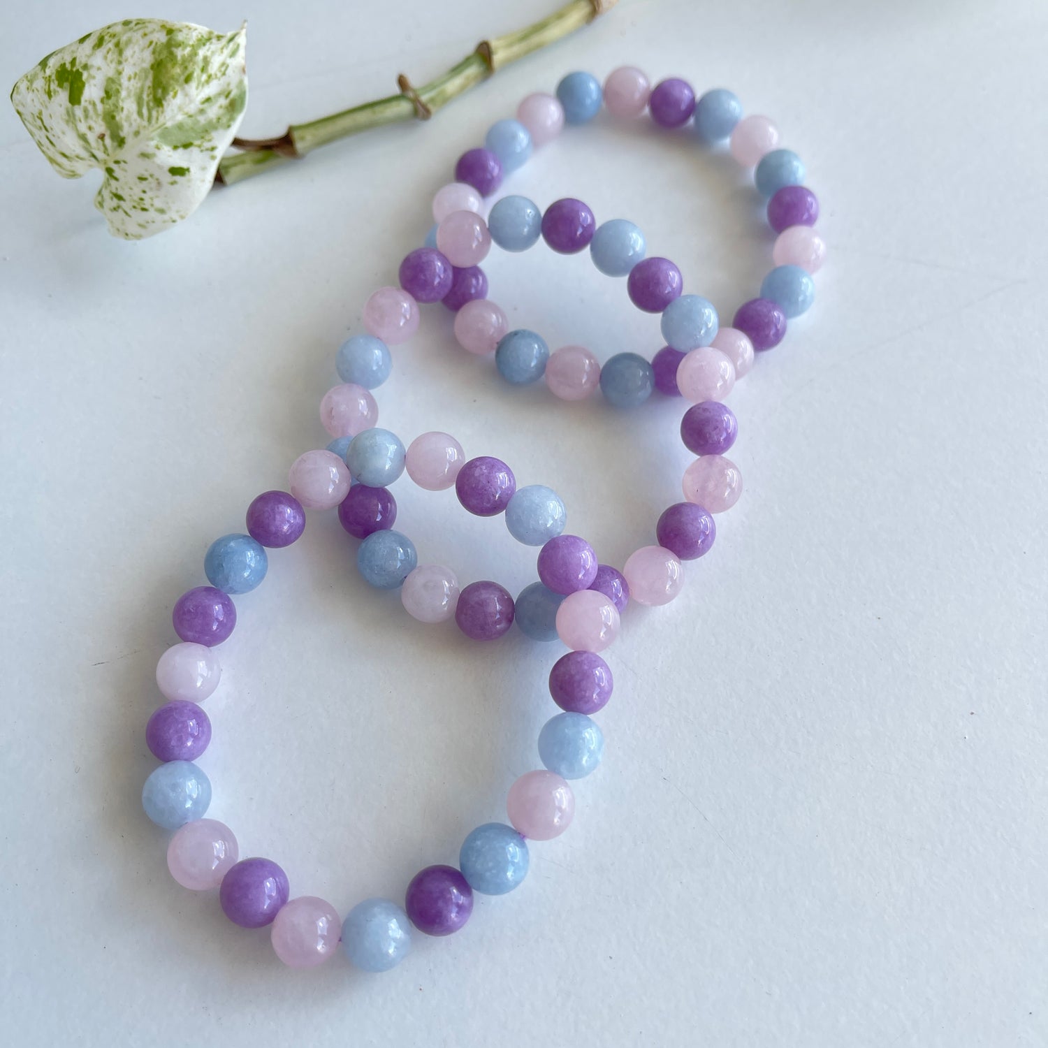 Aquamarine Amethyst Rose Quartz Bracelet