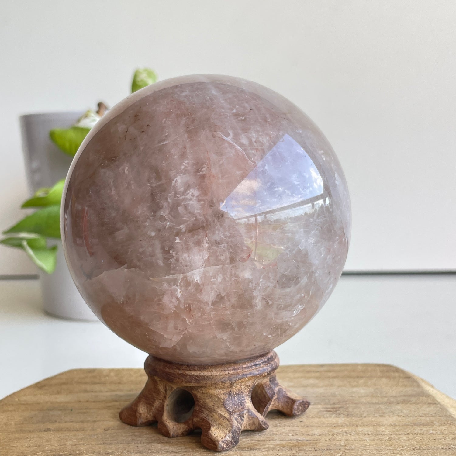 Lithium Quartz Sphere 9.1cm