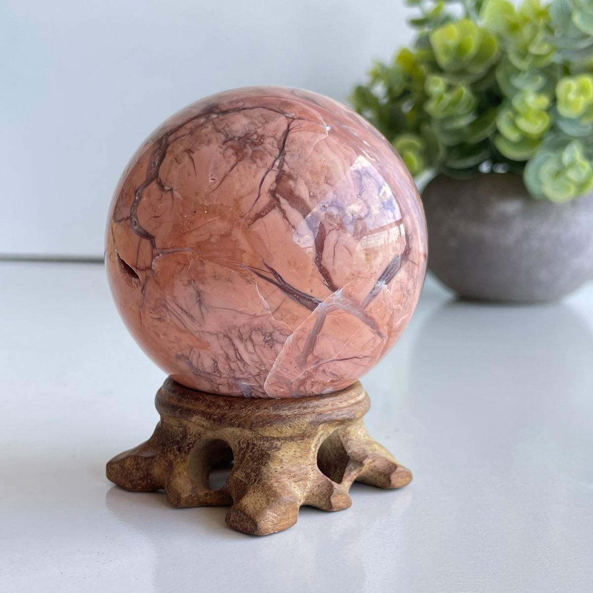 Pink Agate Sphere 6cm