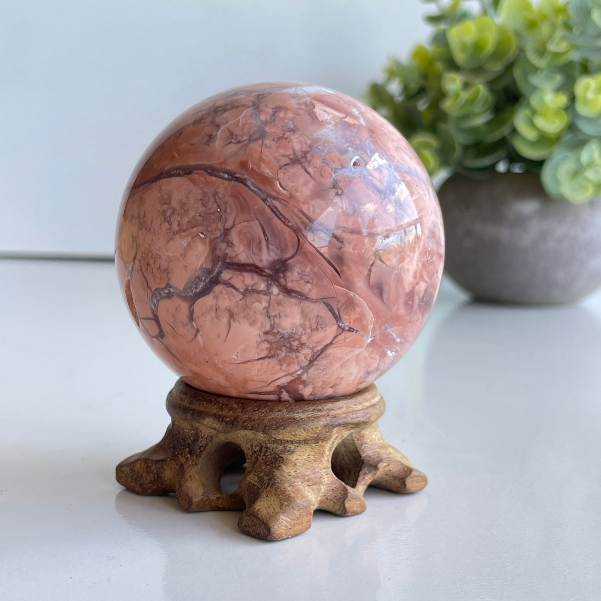 Pink Agate Sphere 6cm