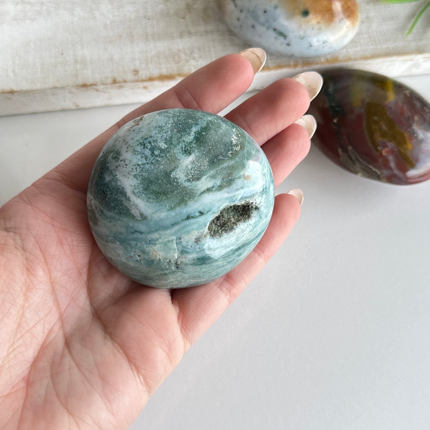 Ocean Jasper Palmstone Lge