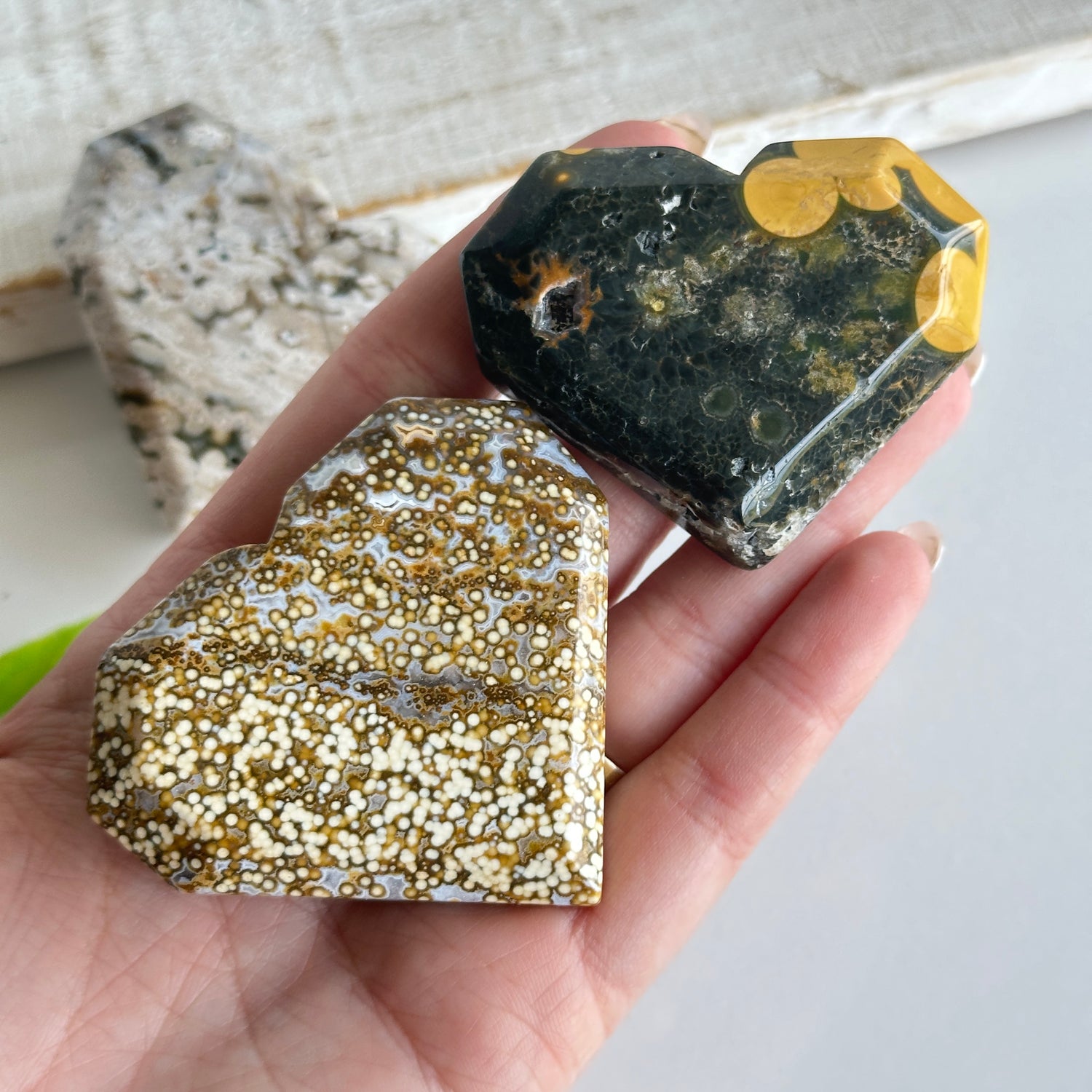 Ocean Jasper Heart Large Assorted