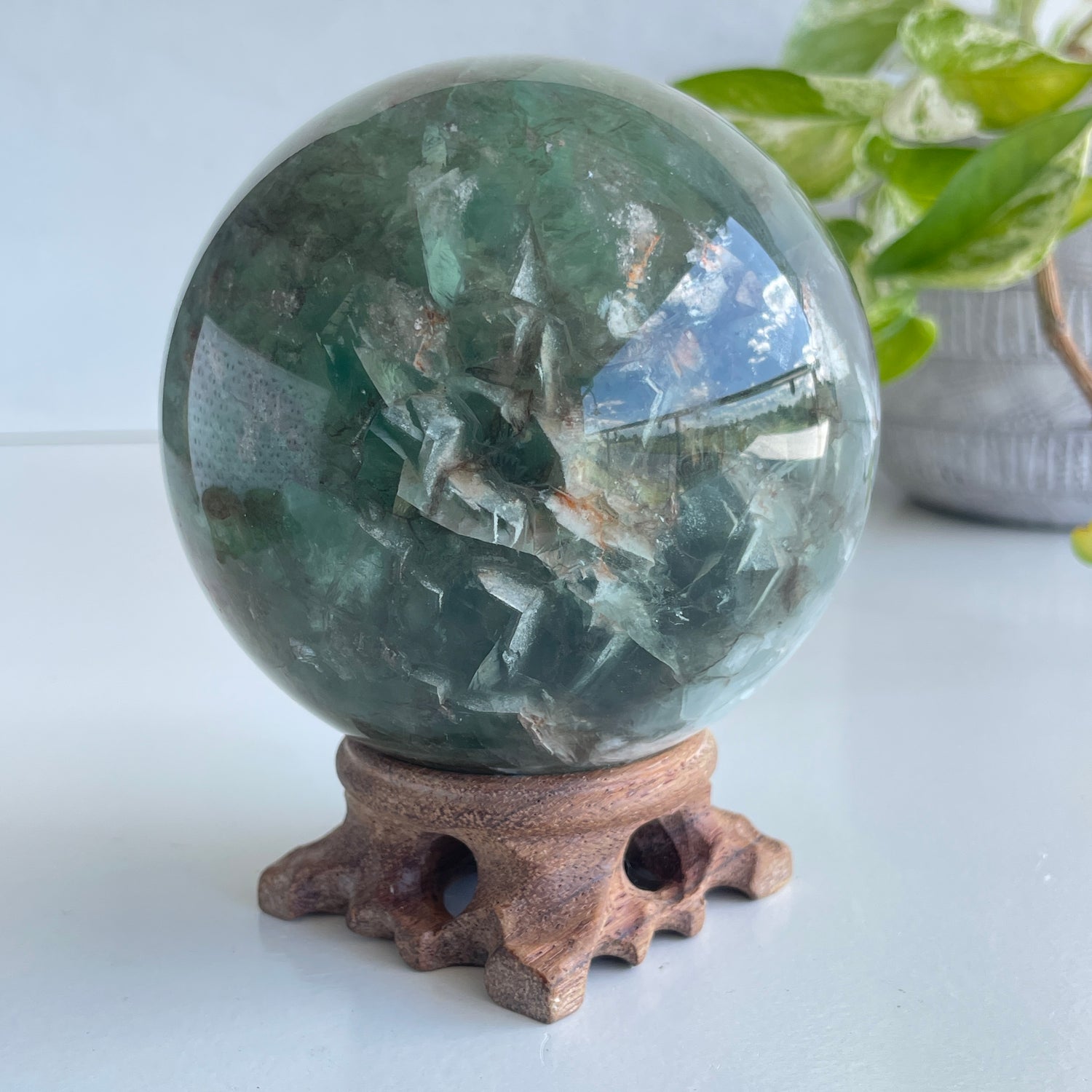 Fluorite Sphere 9.5cm 02