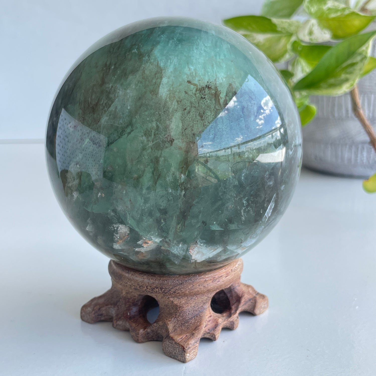 Fluorite Sphere 9.5cm 02