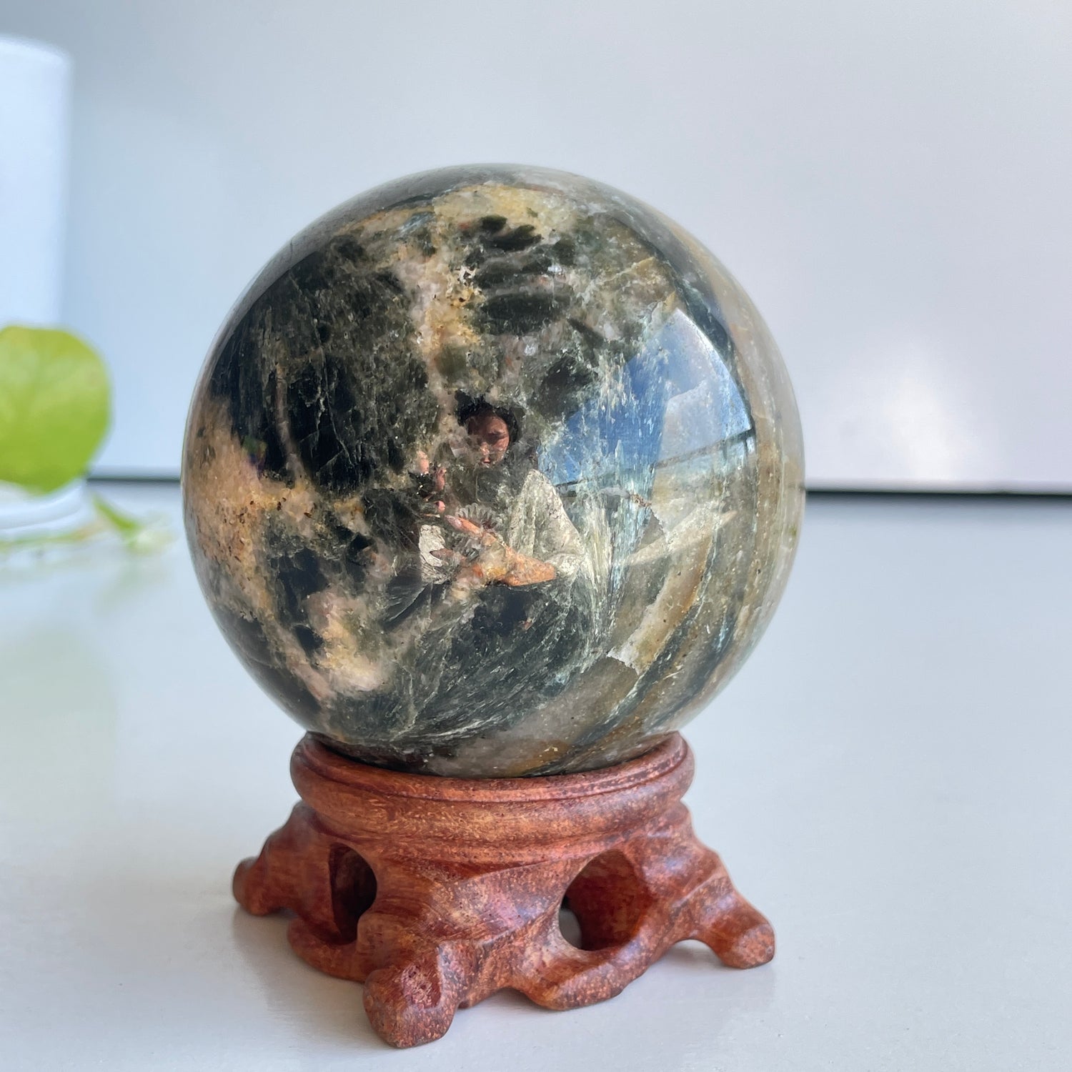 Seraphinite Sphere 7.4cm