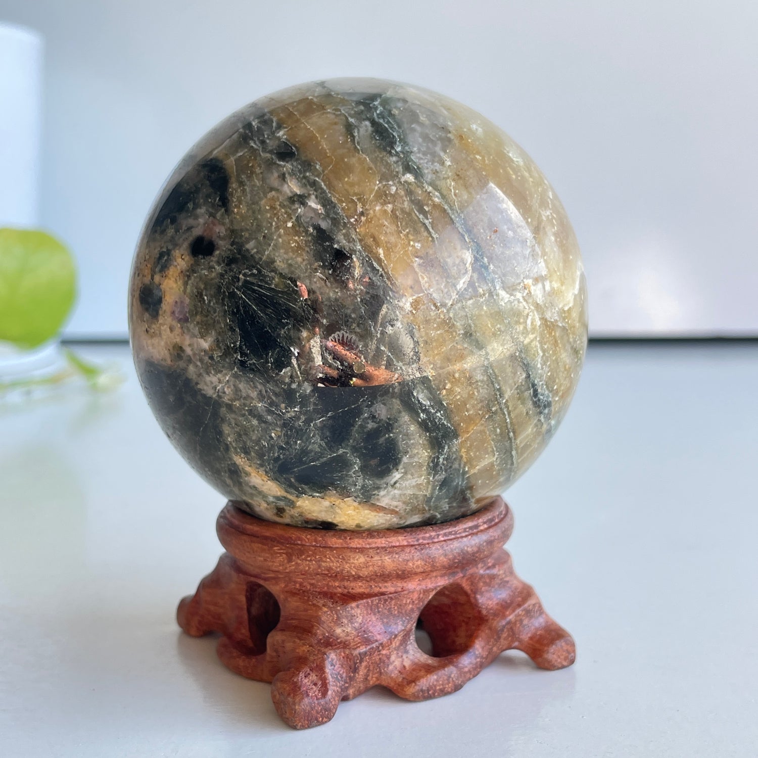 Seraphinite Sphere 7.4cm