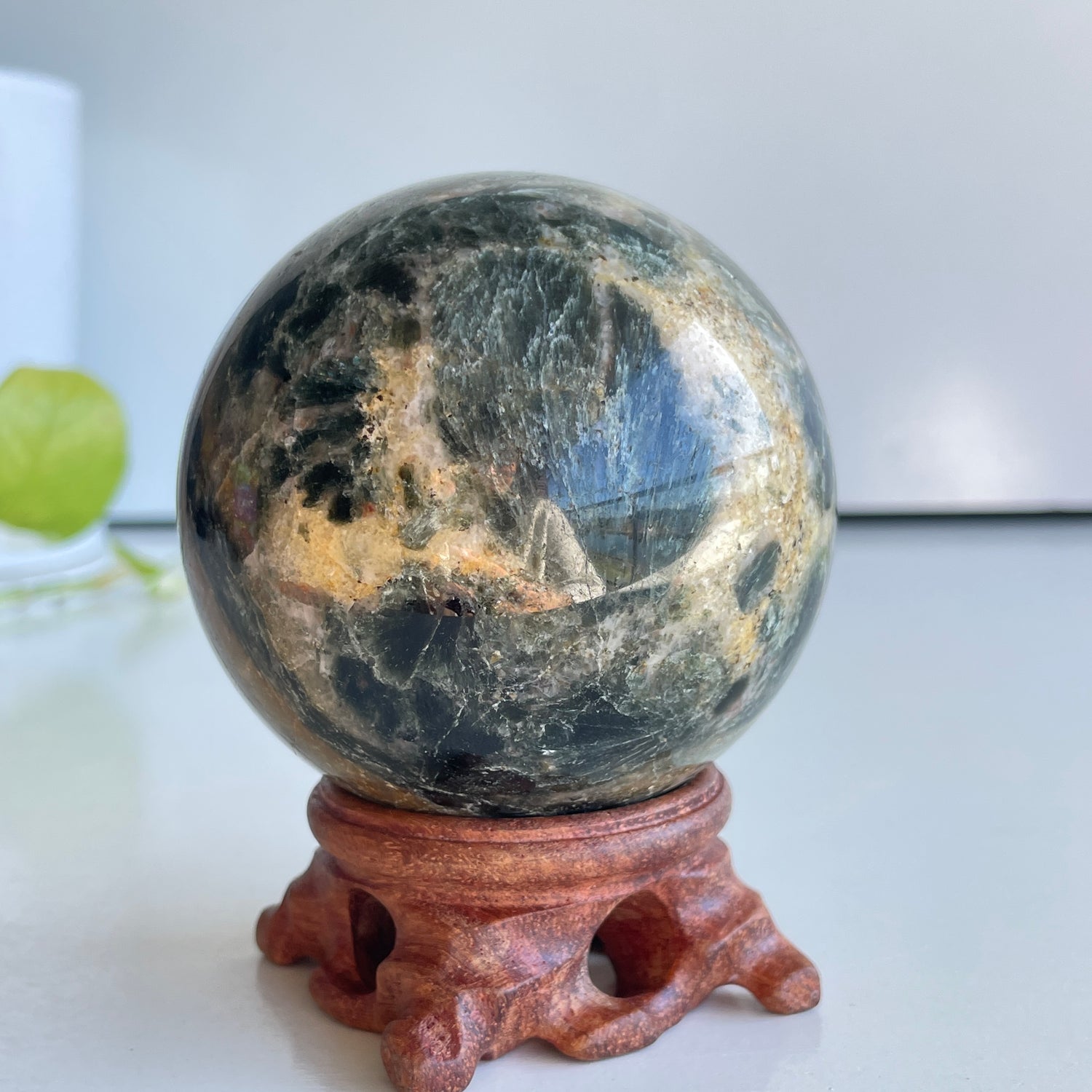 Seraphinite Sphere 7.4cm