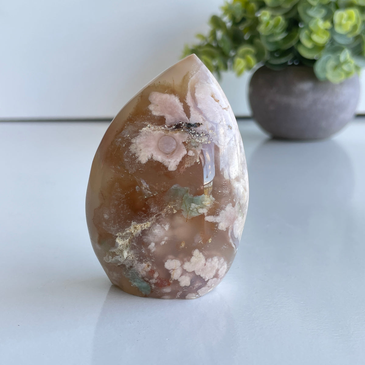 Flower Agate Flame 7.4cm