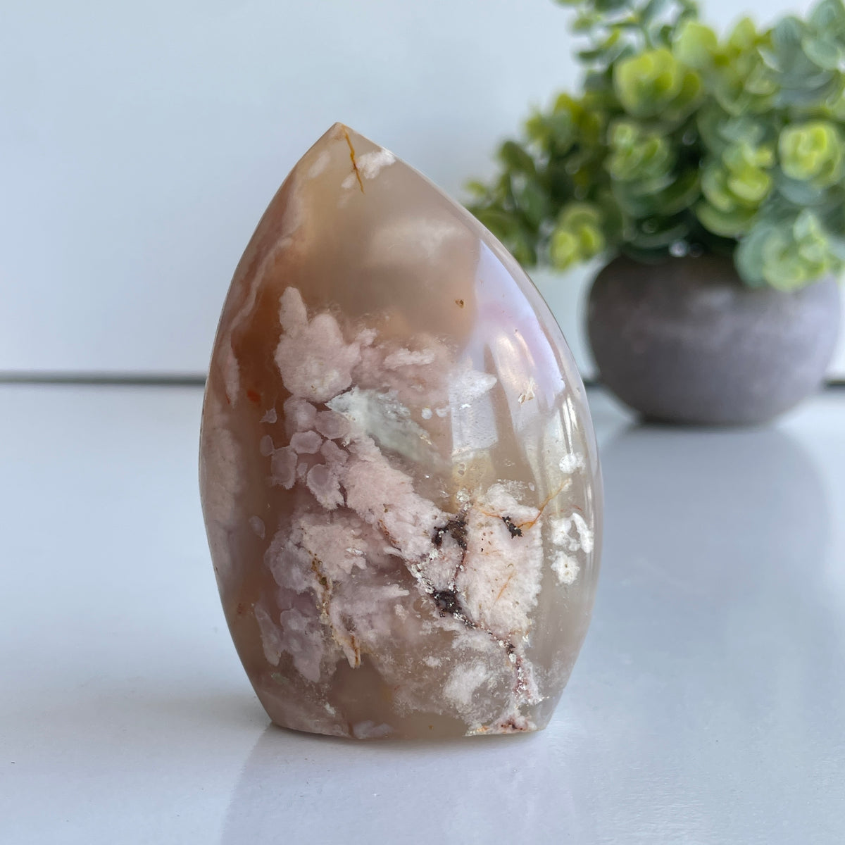 Flower Agate Flame 7.4cm