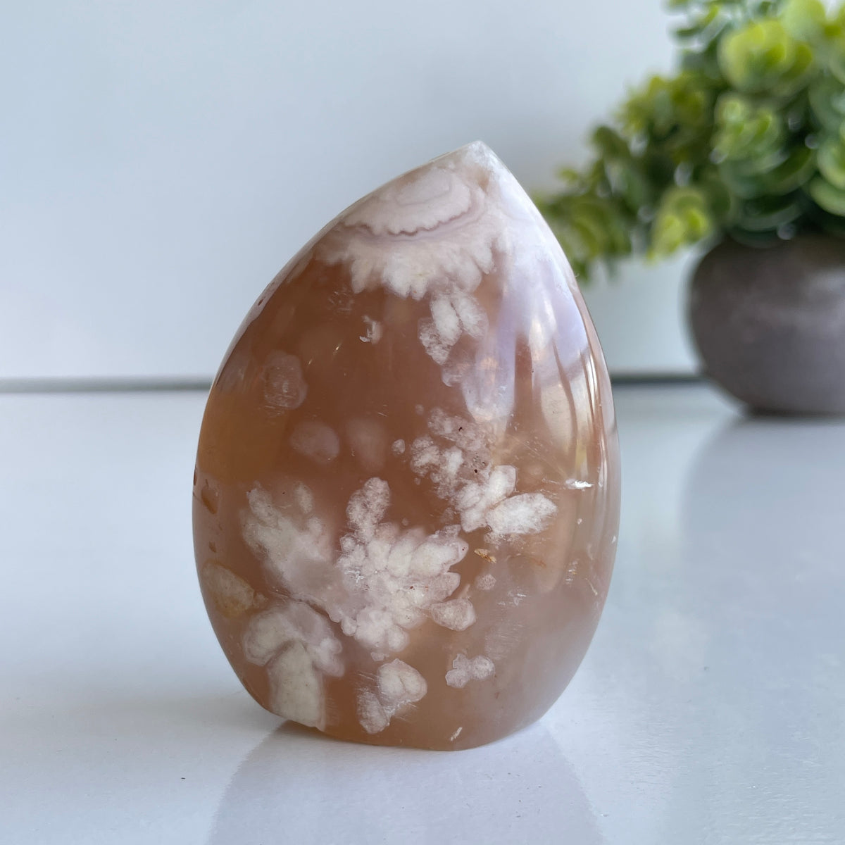 Flower Agate Flame 6.6cm