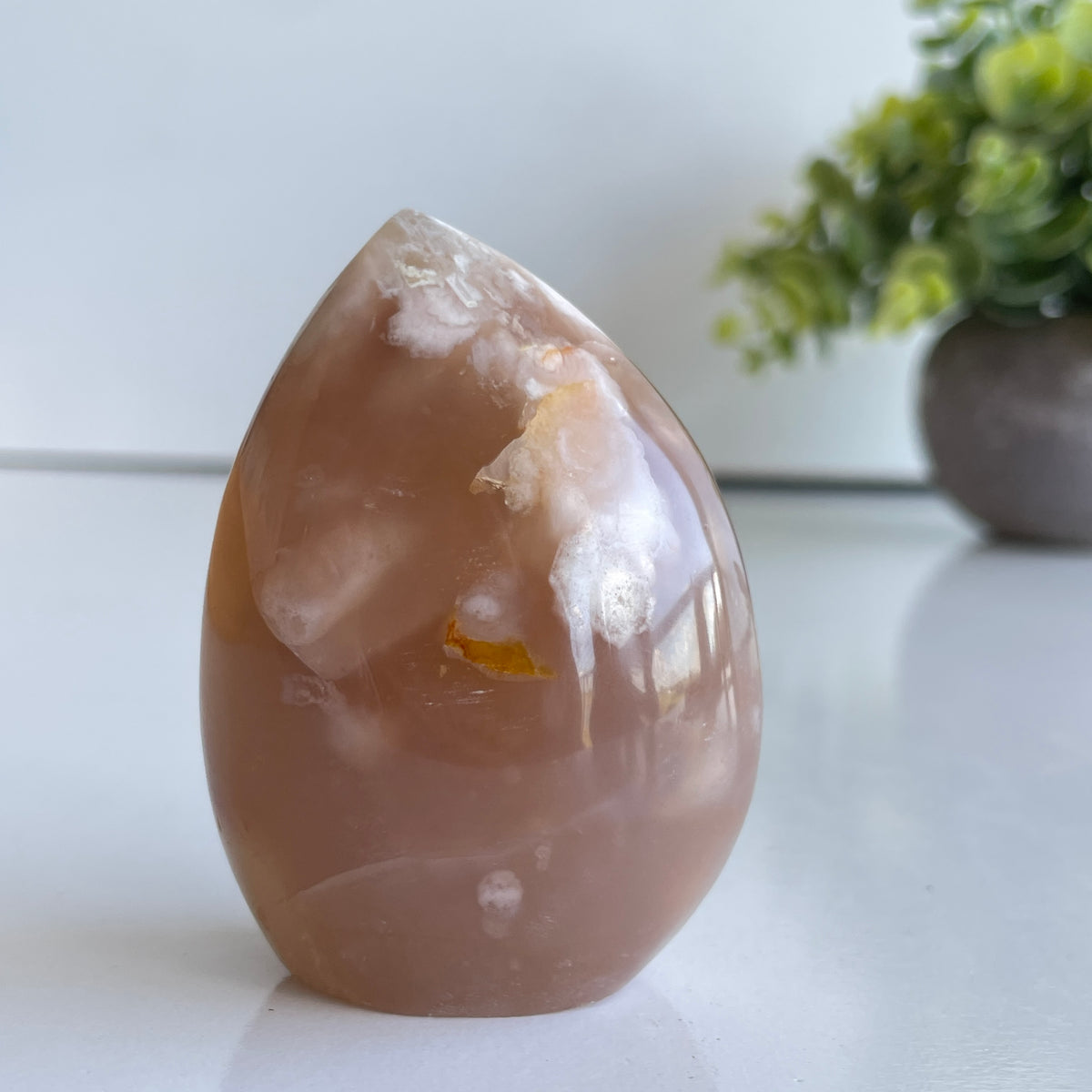 Flower Agate Flame 6.6cm