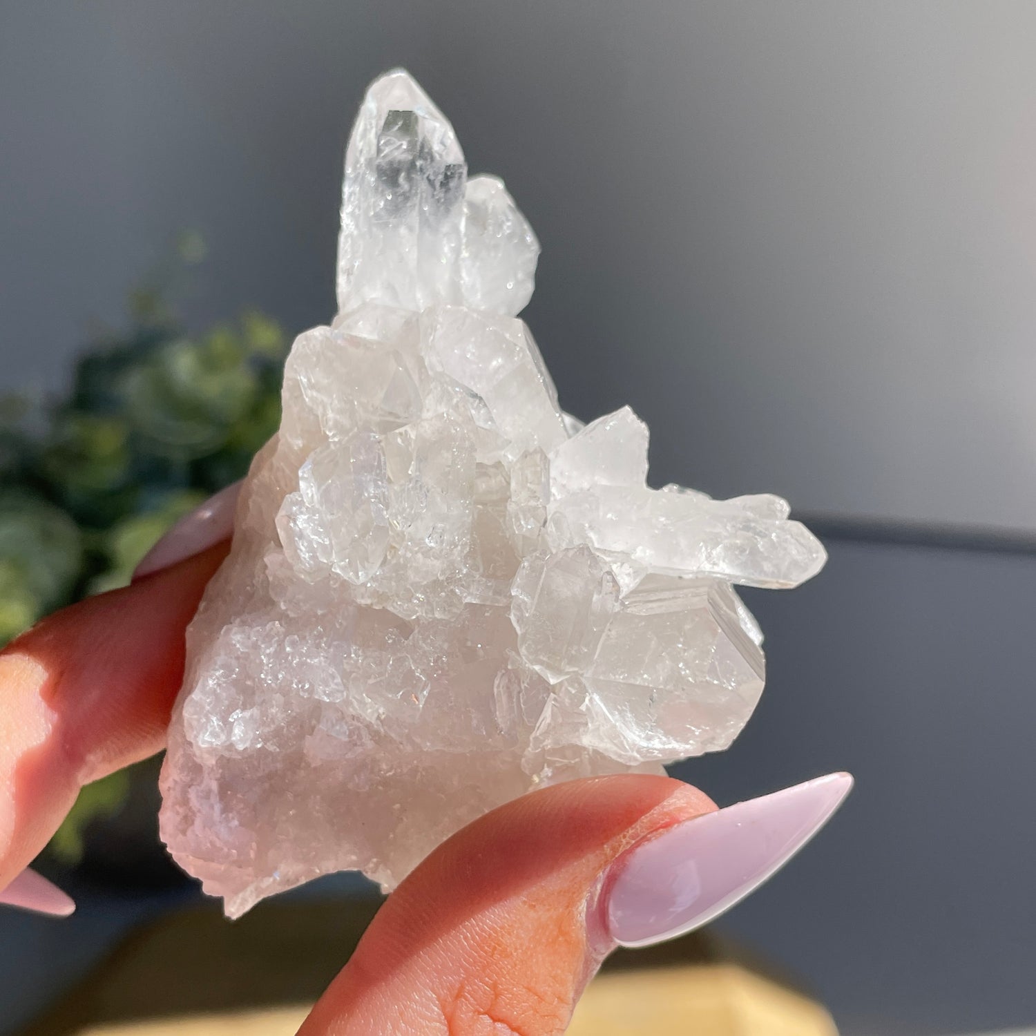 Lemurian Quartz Cluster 76g