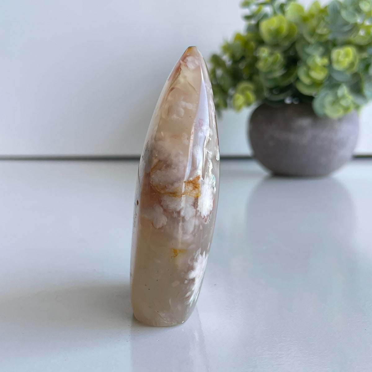 Flower Agate Flame 7.9cm
