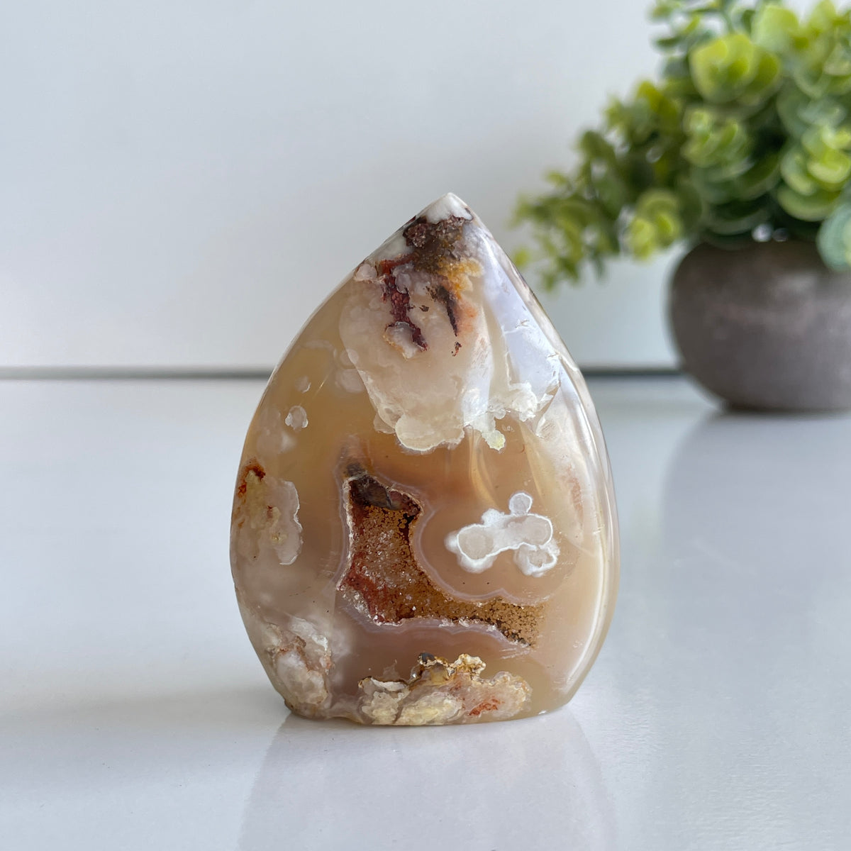 Flower Agate Flame 6.5cm