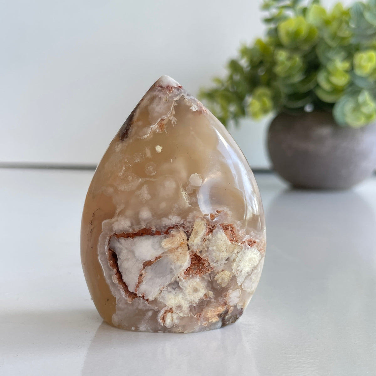 Flower Agate Flame 6.5cm