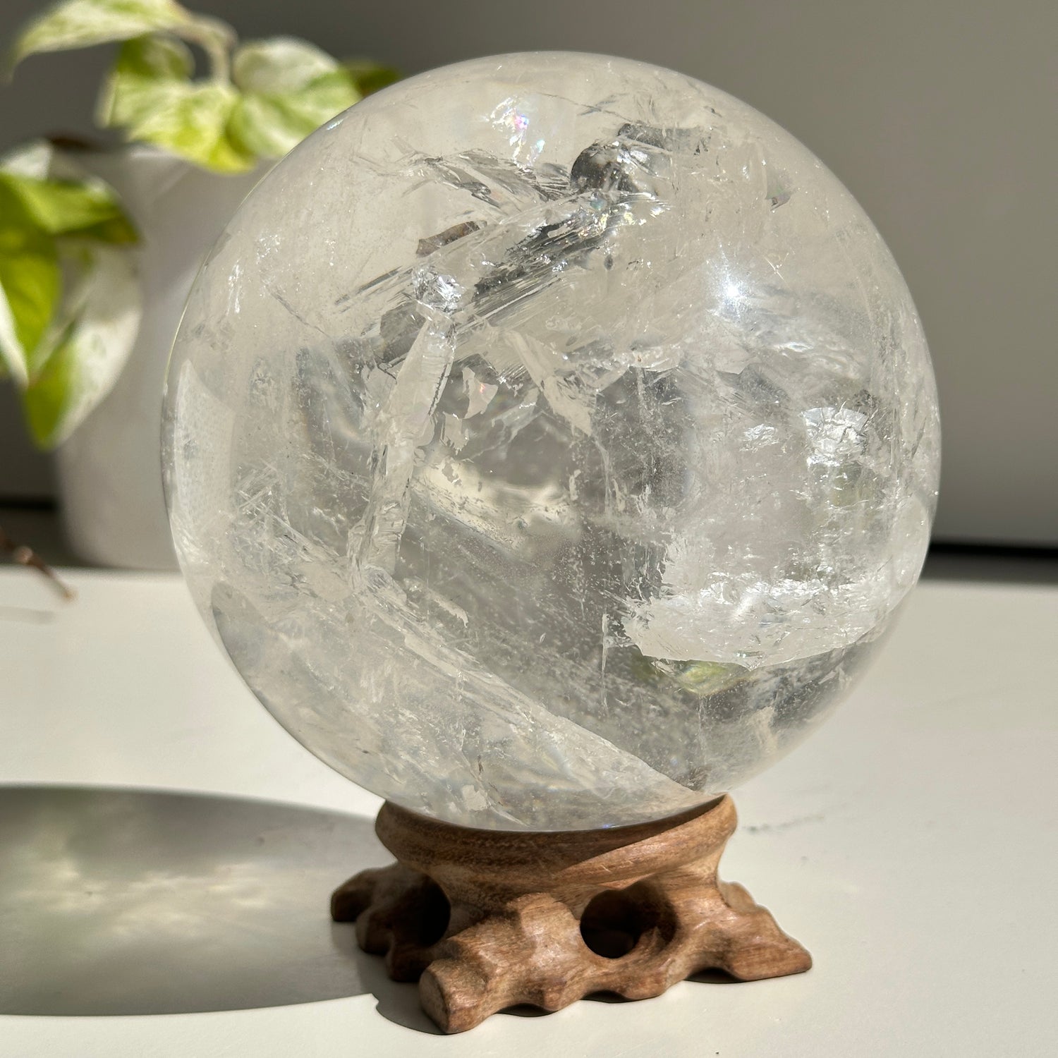 Clear Quartz Sphere - High Quality 12cm