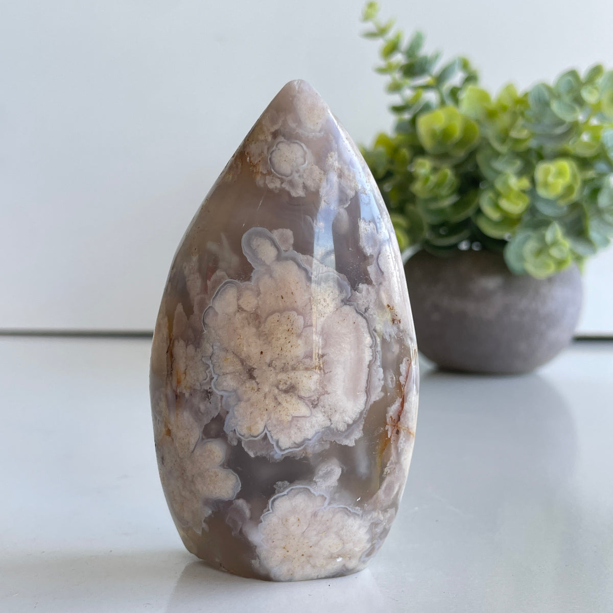 Flower Agate Flame 9.7cm