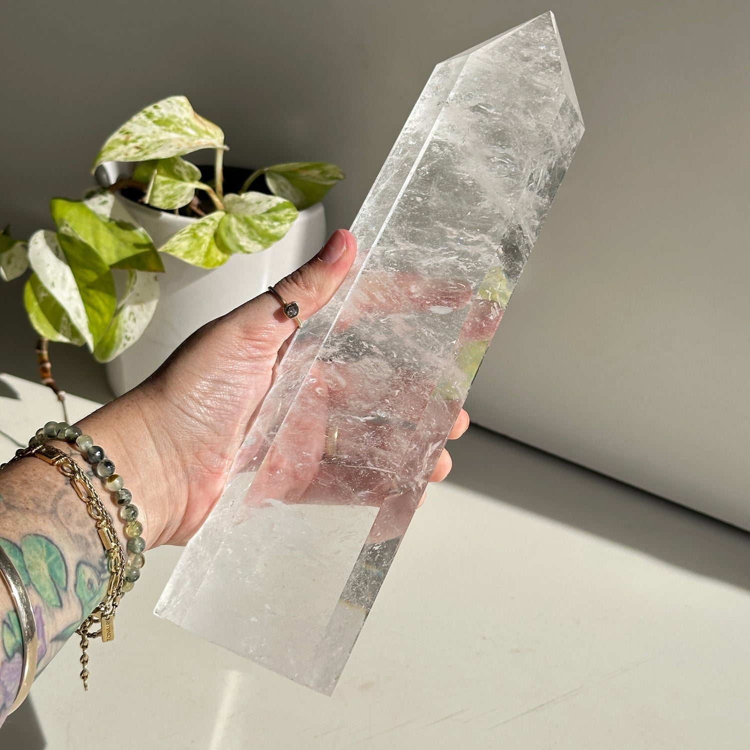 Clear Quartz Generator 28.7cm