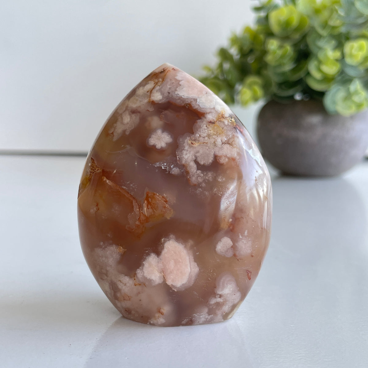 Flower Agate Flame 6.8cm
