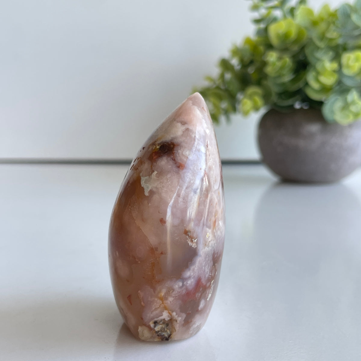 Flower Agate Flame 6.8cm