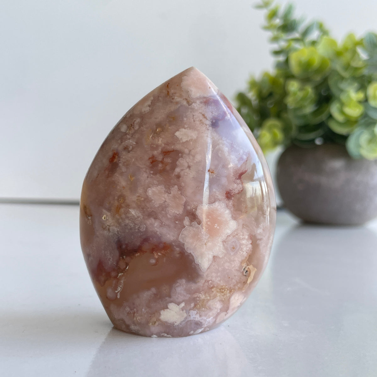 Flower Agate Flame 6.8cm