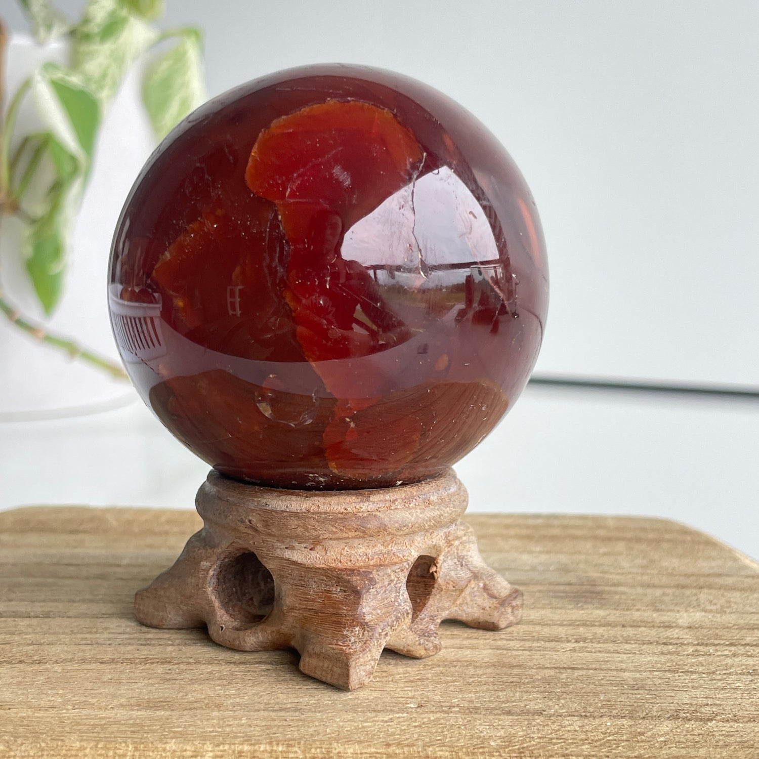 Carnelian Sphere 6.2cm