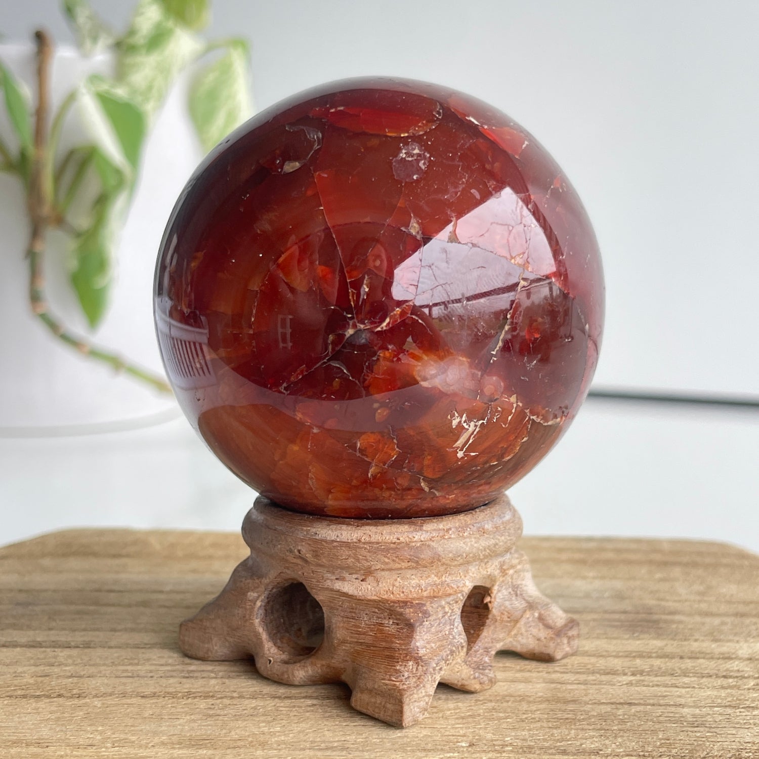 Carnelian Sphere 6.2cm