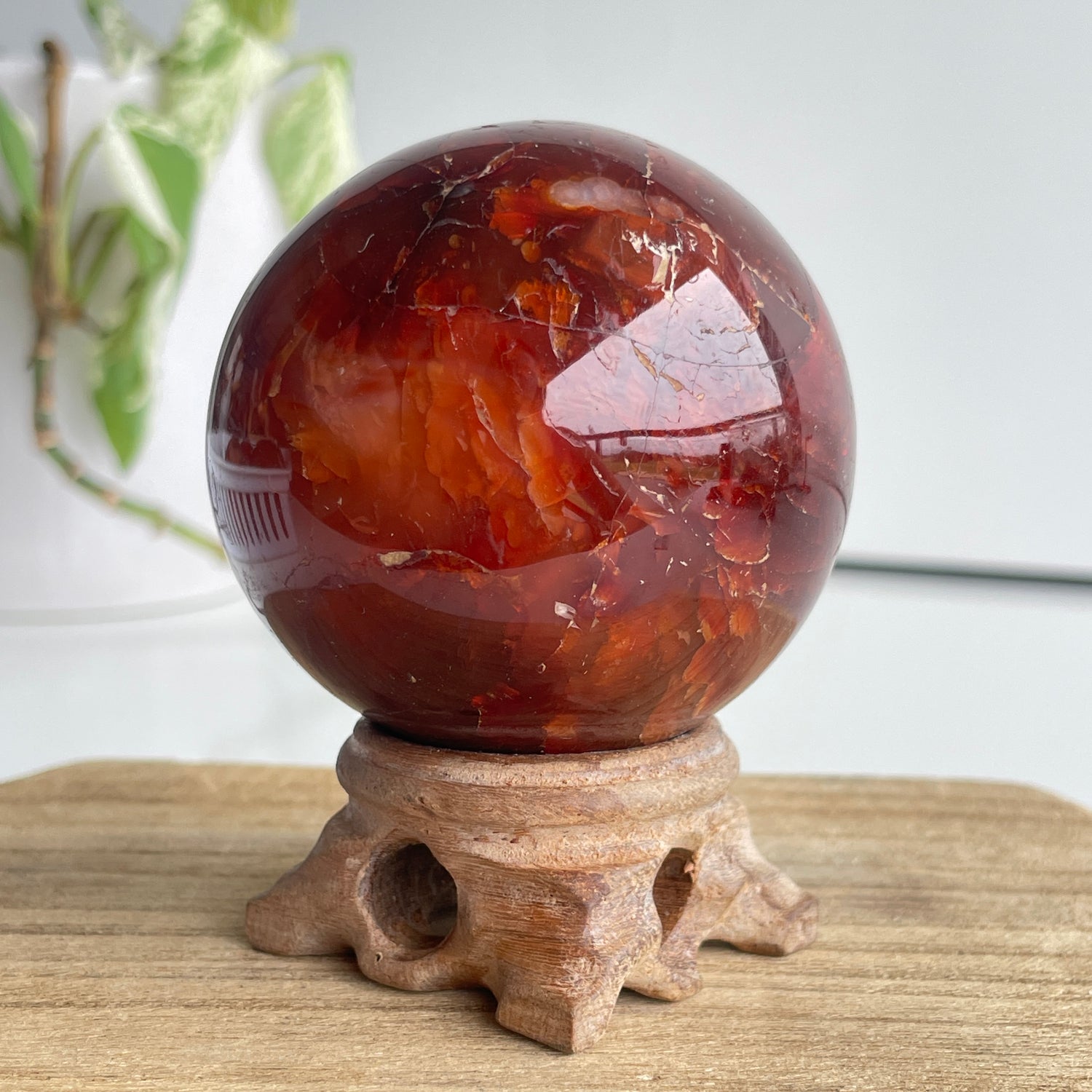 Carnelian Sphere 6.2cm
