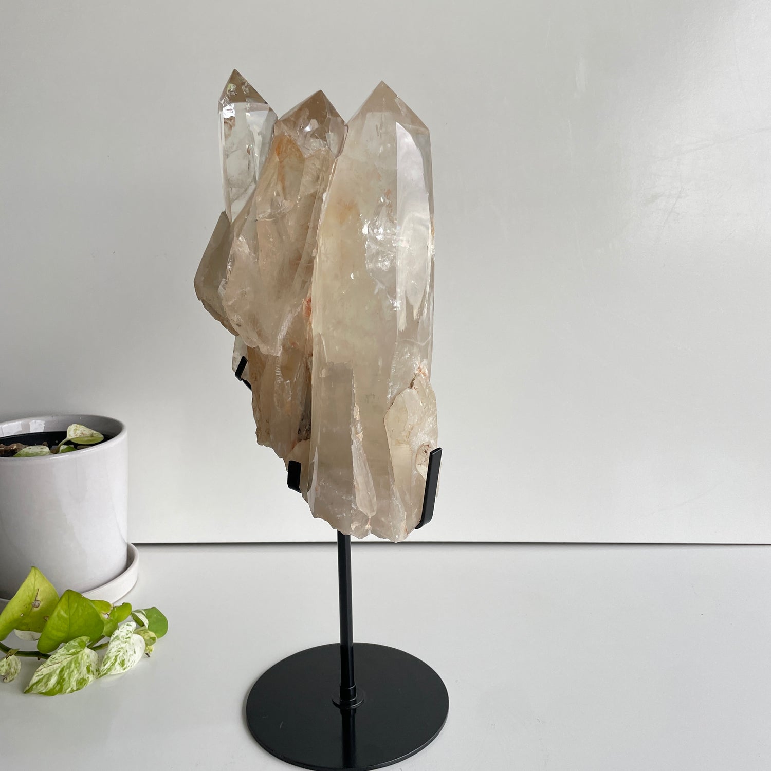 Clear Quartz Cluster In Stand 29cm