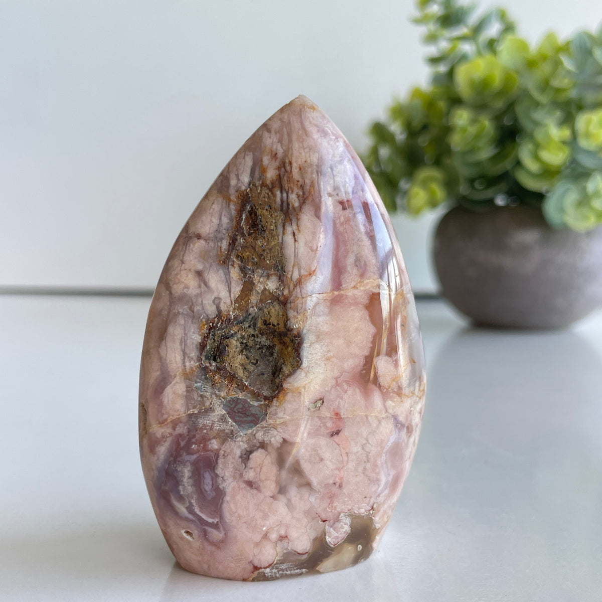Flower Agate Flame 7.7cm