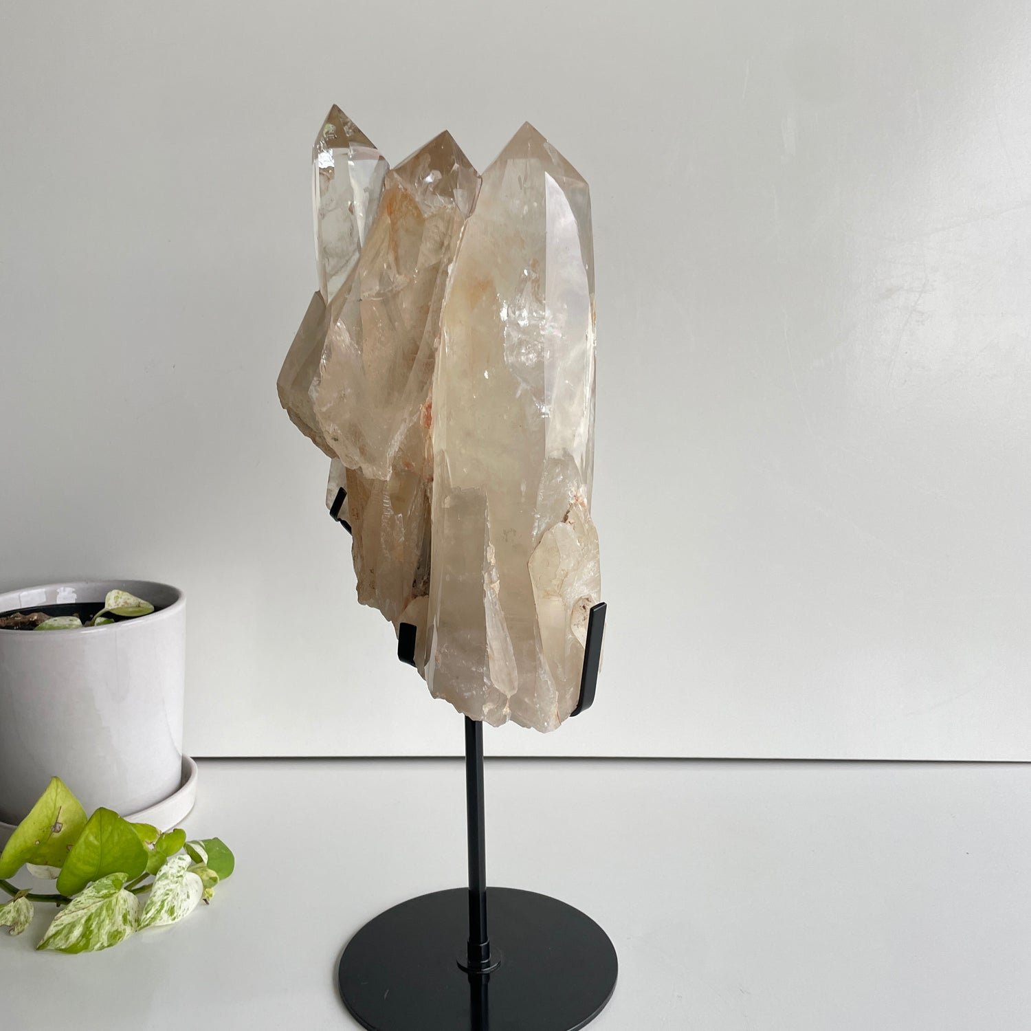 Clear Quartz Cluster In Stand 29cm