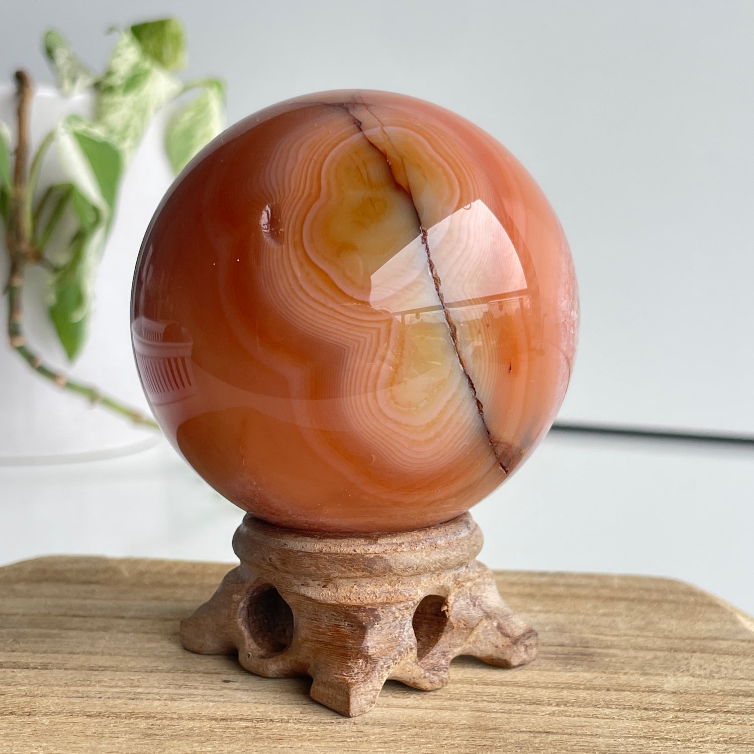 Carnelian Sphere 7cm
