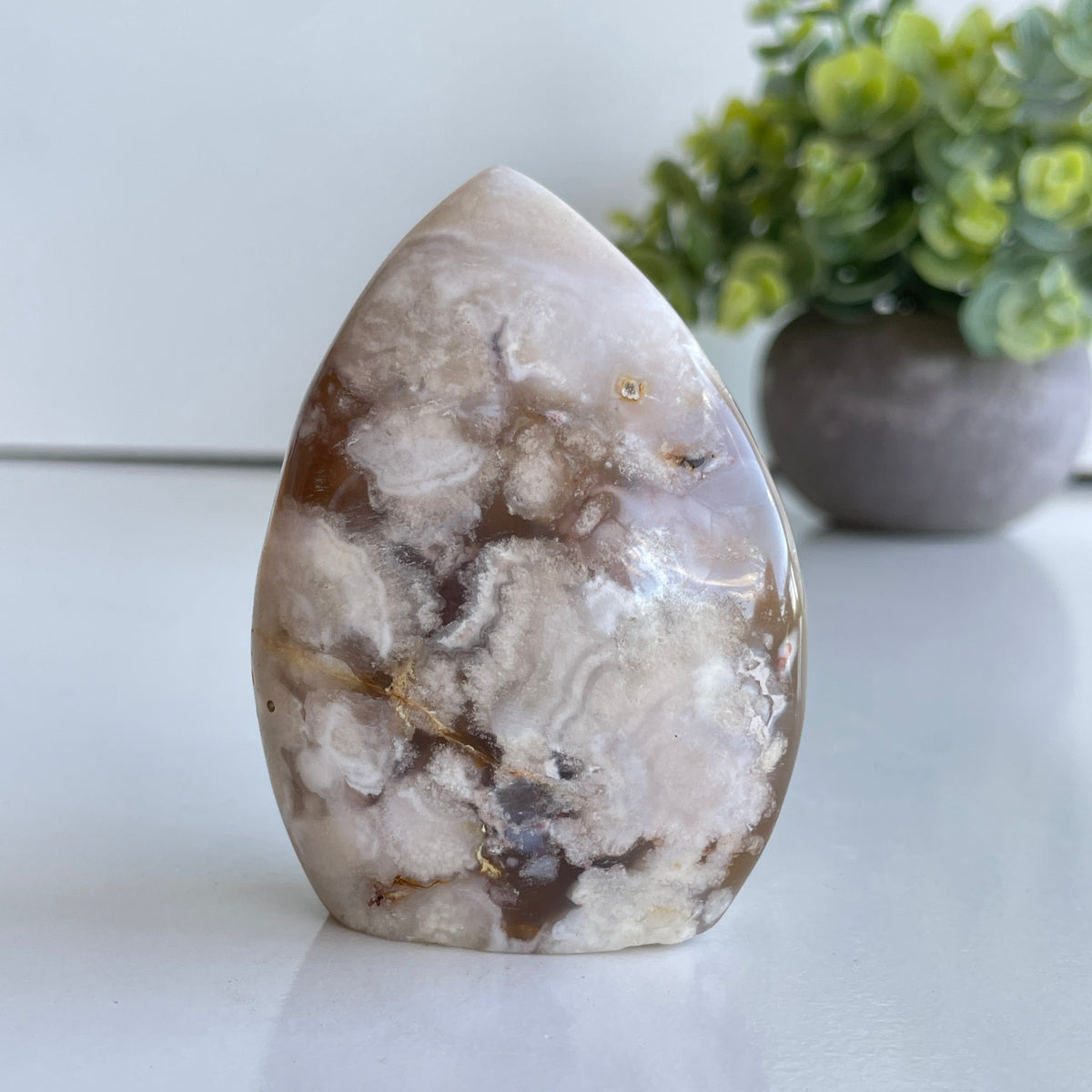 Flower Agate Flame 7.7cm