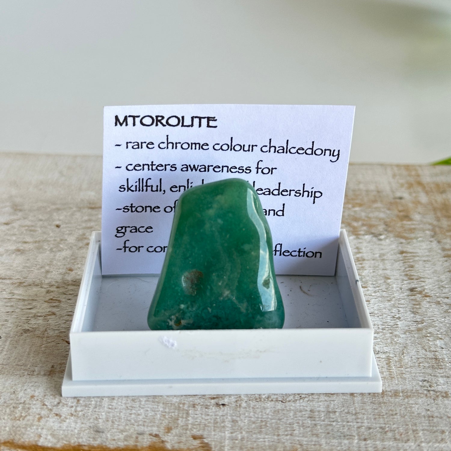 Mtorolite Specimen