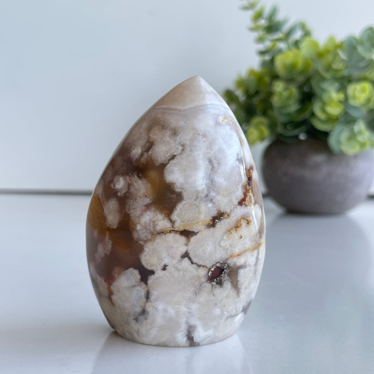 Flower Agate Flame 7.7cm