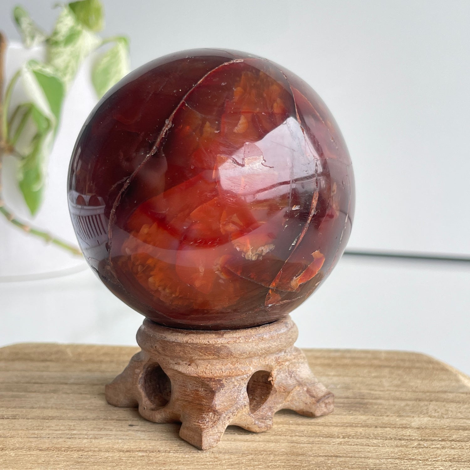 Carnelian Sphere 6.9cm